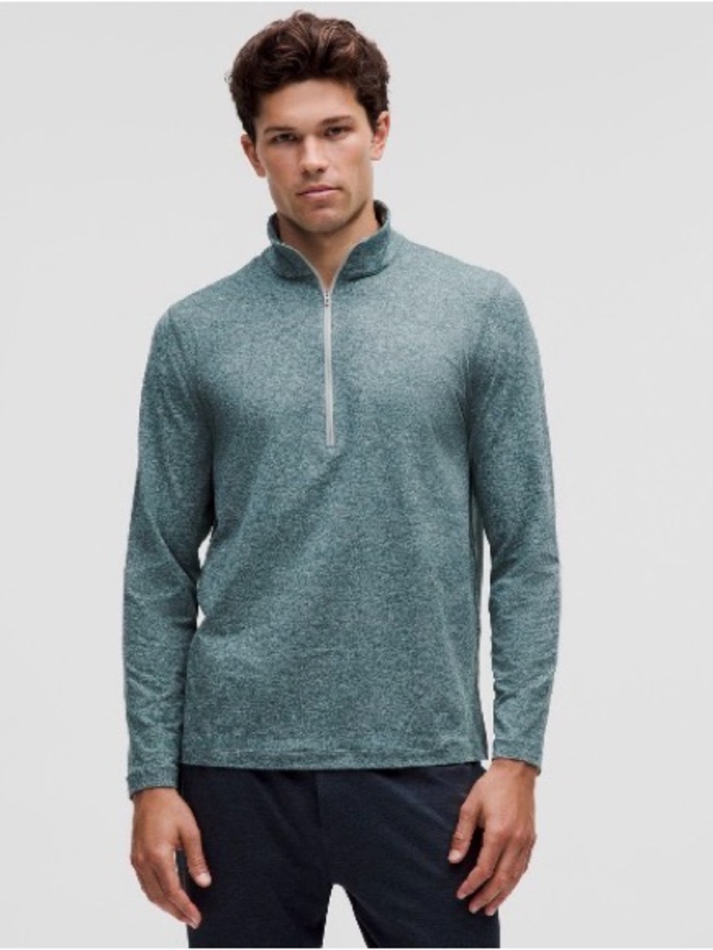 lululemon athletica Men's Quarter-Zip Sweater - Teal